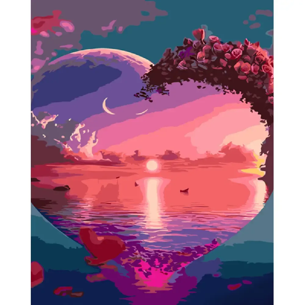 Картина по номерам Морская любовь, 40×50 см, Стратег (GS942)