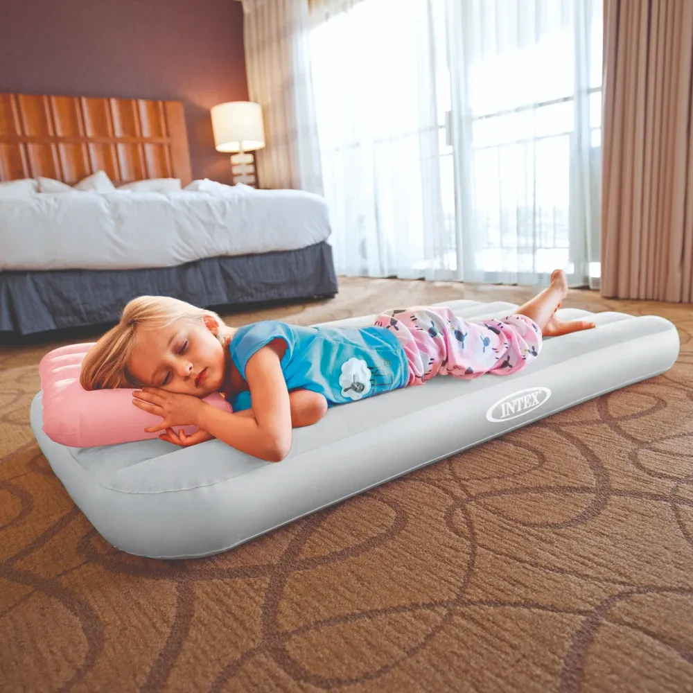 Надувная подушка Baby Kidz, 43×28×9 см, 2 цвета, от 3 лет, Intex (68676)