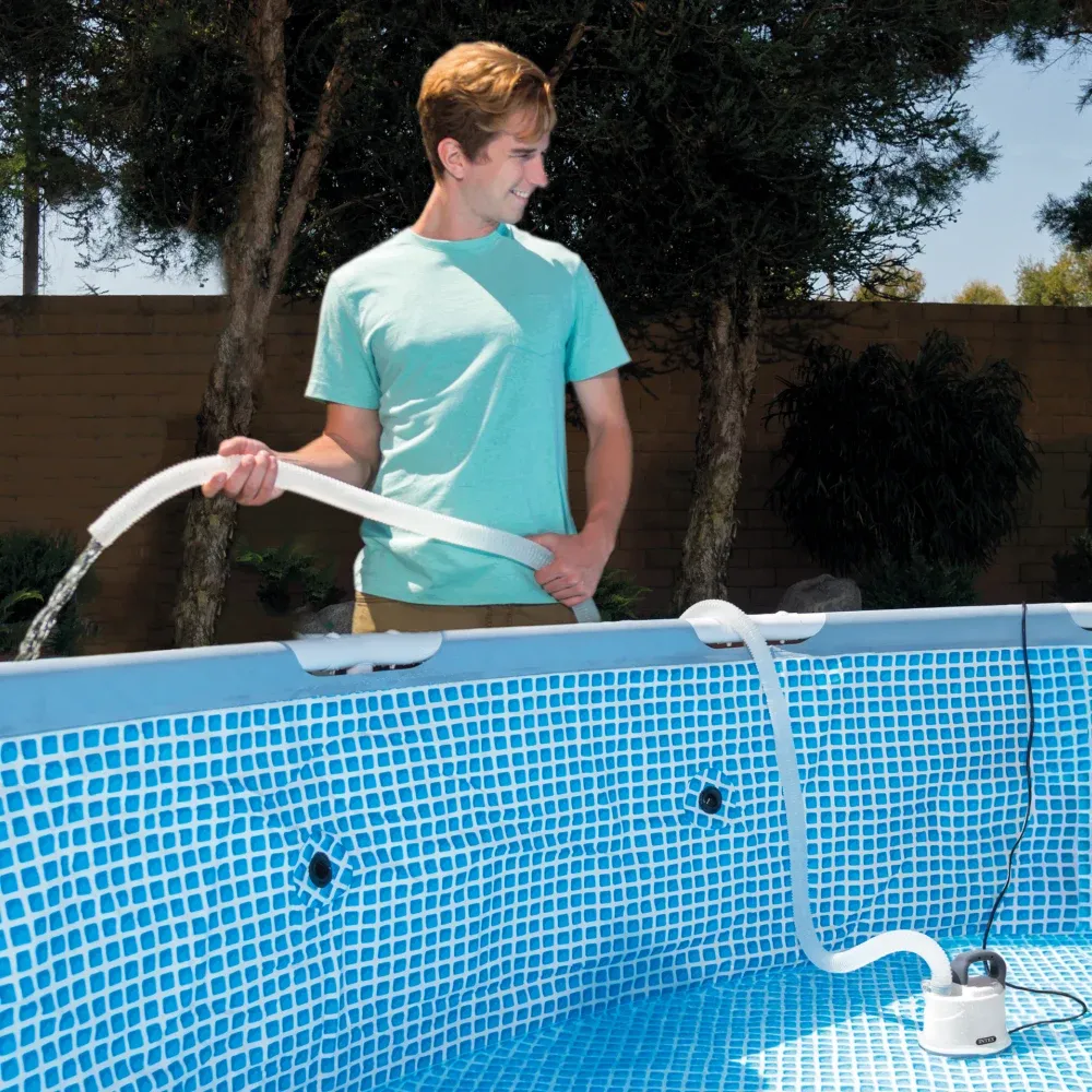 Pompă de golire piscină 3595 L/h, 220–240 V, cu furtun 5 m, Intex (28606)
