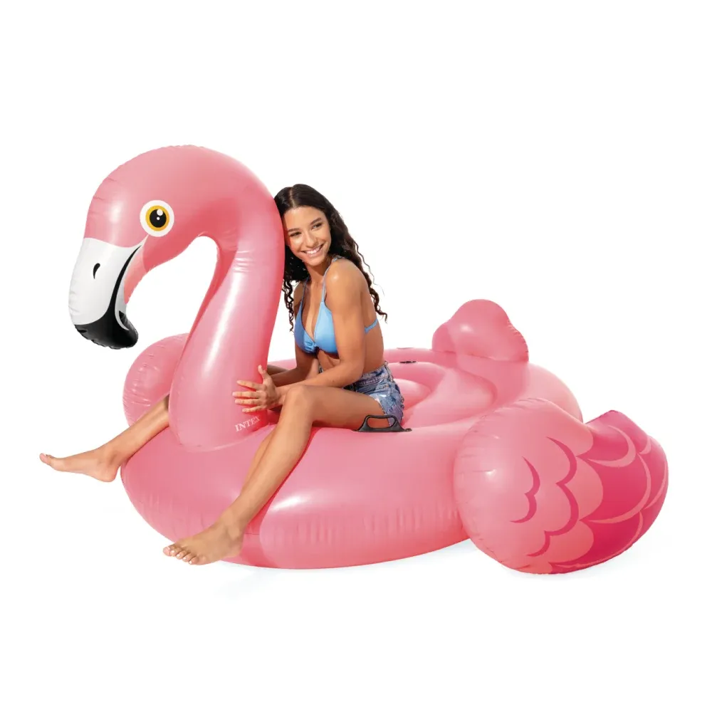 Plută gonflabilă Flamingo cu mânere, 203×196×124 cm, max. 200 kg, Intex (57288)