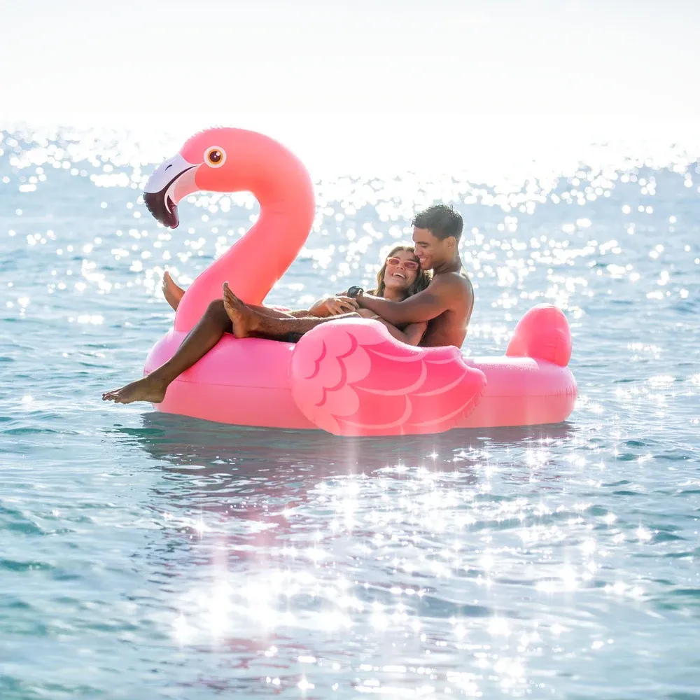 Plută gonflabilă Flamingo cu mânere, 203×196×124 cm, max. 200 kg, Intex (57288)
