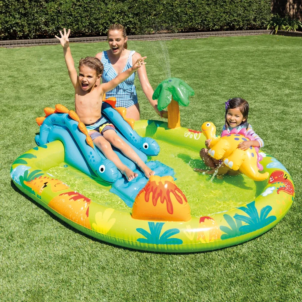 Centru de joacă gonflabil Micul Dino, 191×152×58 cm, 143 L, max. 54 kg, 2+ ani, Intex (57166)