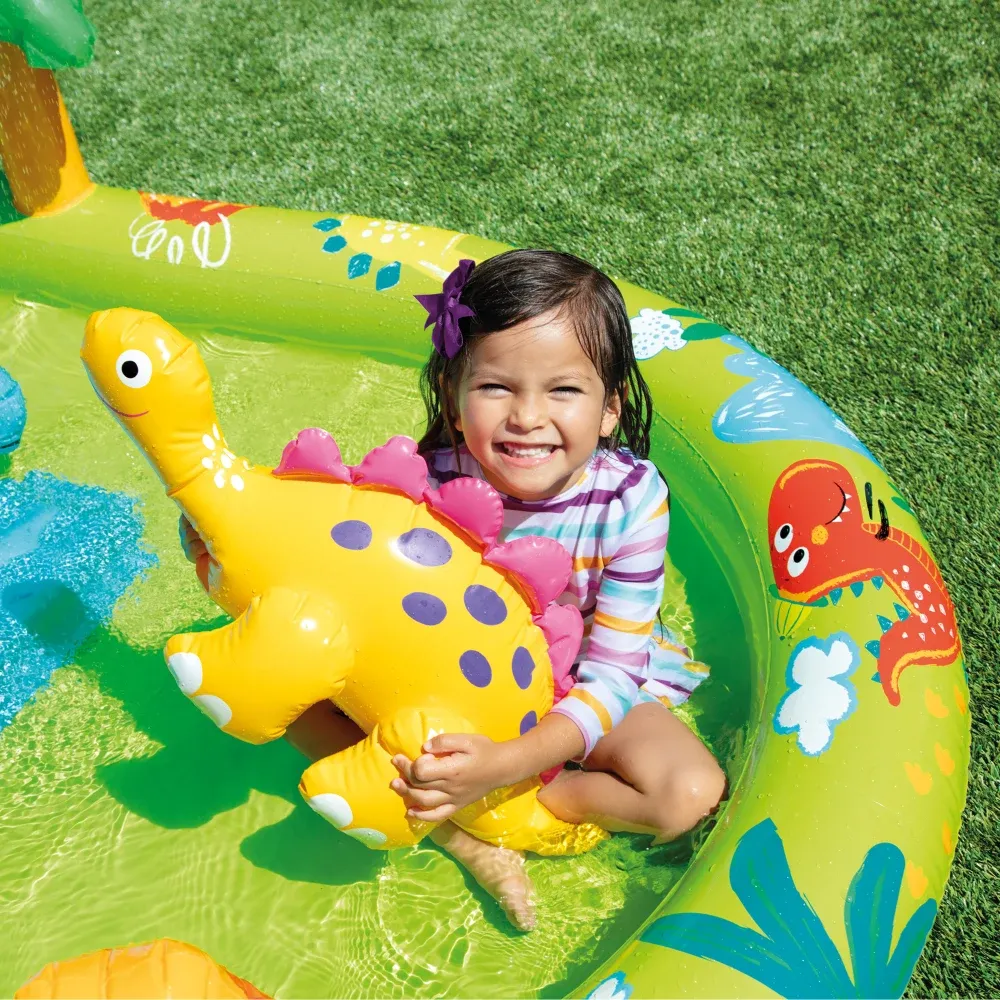 Centru de joacă gonflabil Micul Dino, 191×152×58 cm, 143 L, max. 54 kg, 2+ ani, Intex (57166)