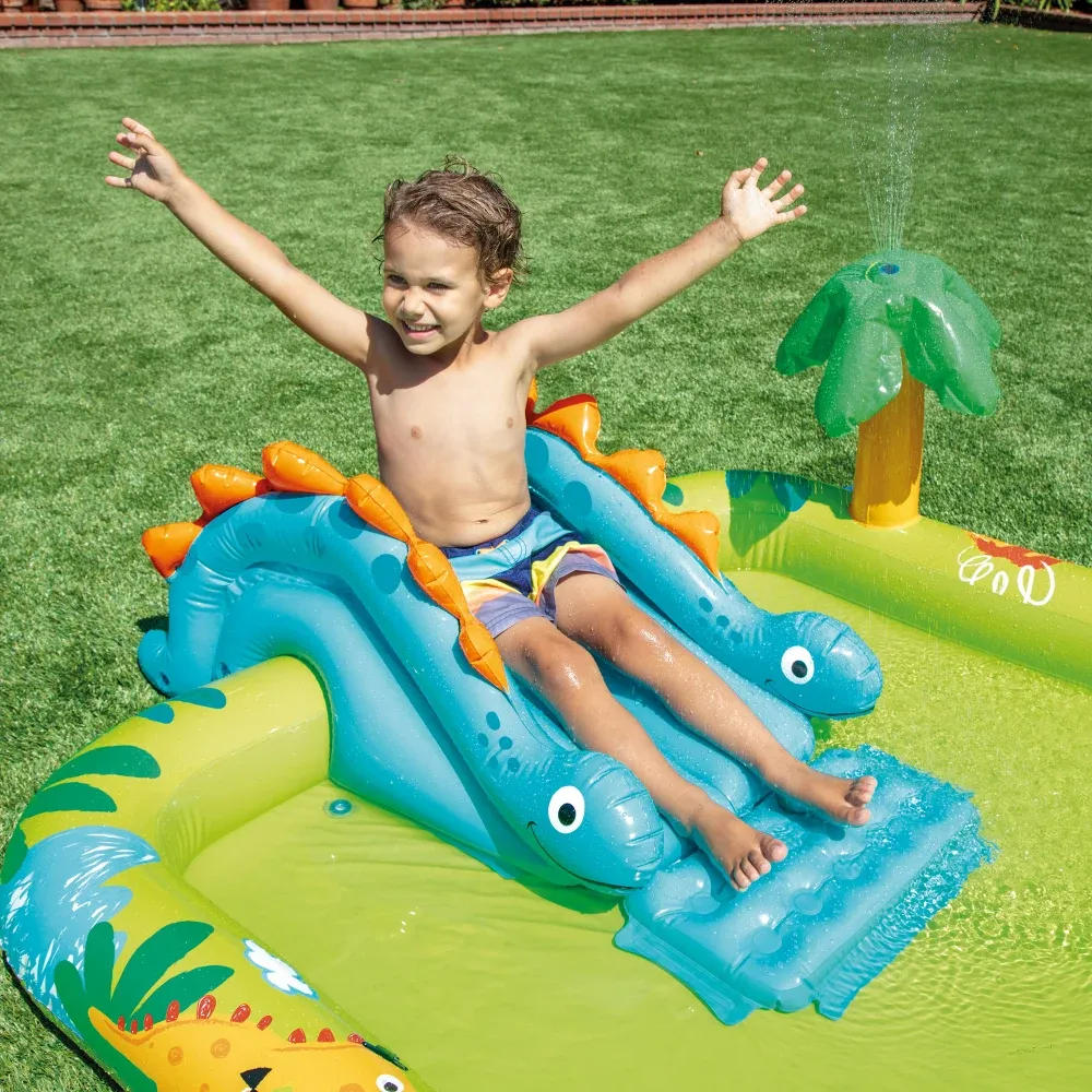 Centru de joacă gonflabil Micul Dino, 191×152×58 cm, 143 L, max. 54 kg, 2+ ani, Intex (57166)