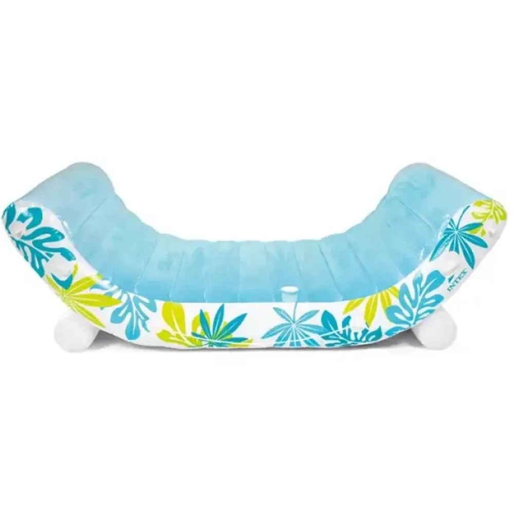 Надувной плот Tropical Lounge с навесом, 224×150×165 см, макс. 200 кг, Интекс (56294)
