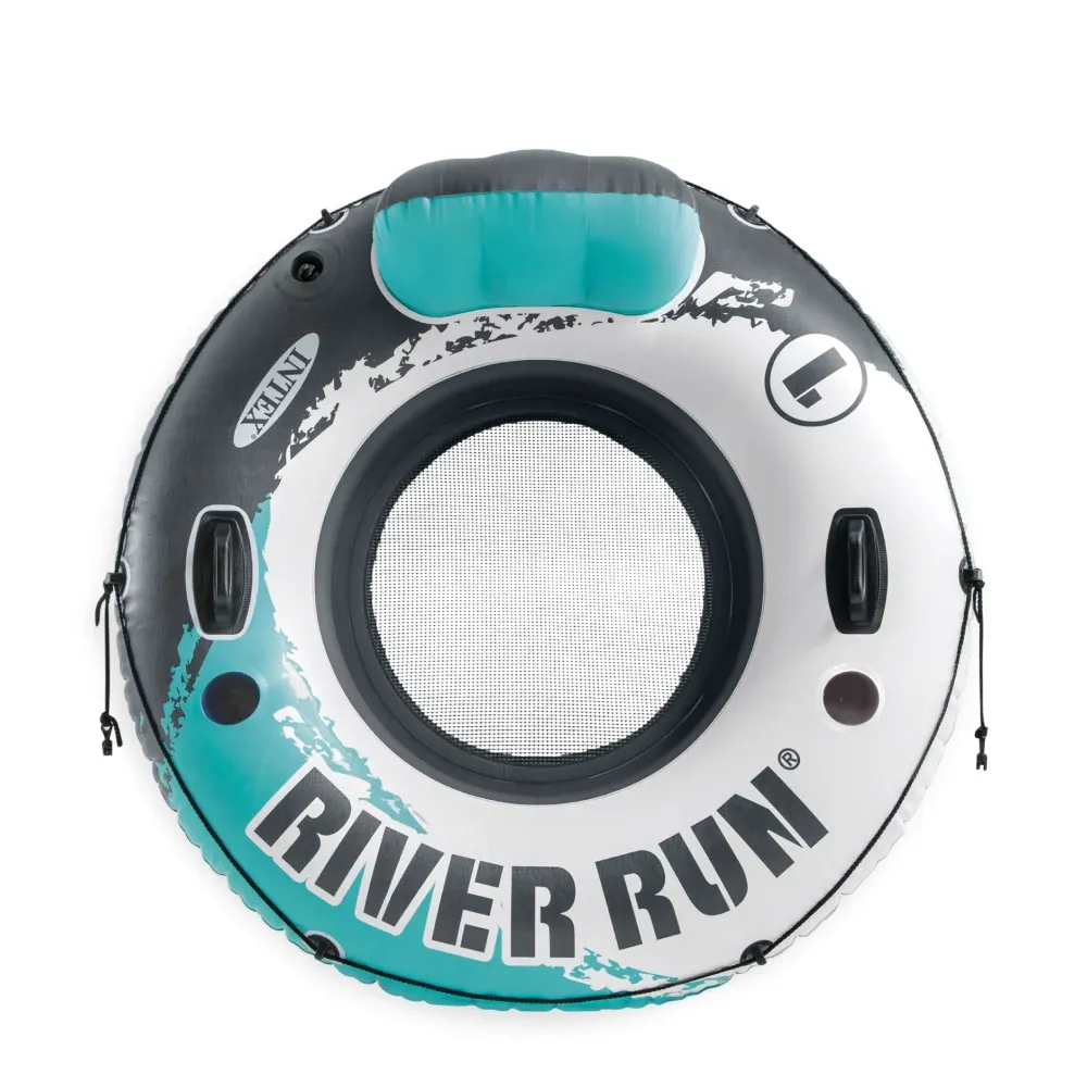 Надувная лодка с сеткой, спинкой и ручками Aqua River Run 1, 135 см, макс. 100 кг, Интекс (56825)