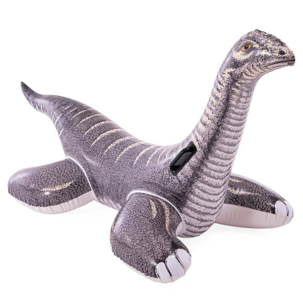 Надувной плот Brontosaurus Dinosaur с ручками, 178×94 см, макс. 40 кг, 3+ года, Интекс (57584)
