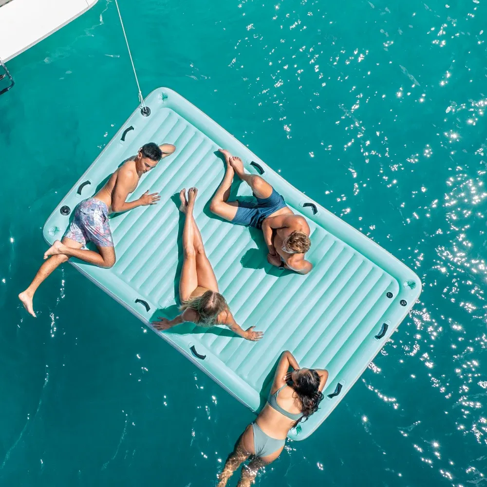 Saltea gonflabilă pentru apă Water Lounge, 310×183×18 cm, max. 400 kg, Intex (56289)
