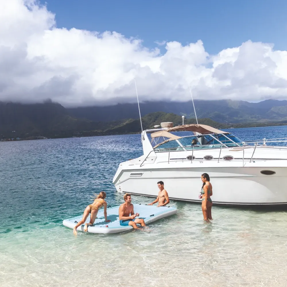 Saltea gonflabilă pentru apă Water Lounge, 310×183×18 cm, max. 400 kg, Intex (56289)
