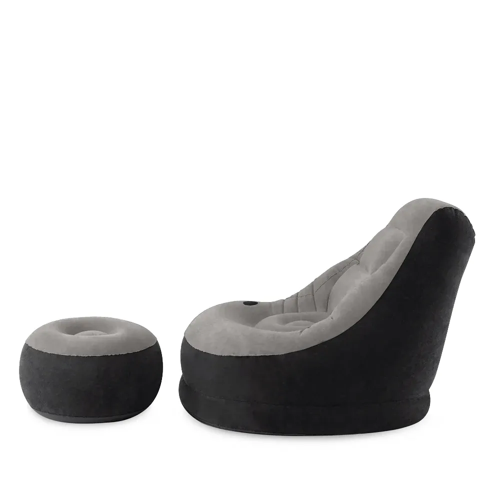 Fotoliu gonflabil cu suport pentru picioare Ultra Lounge, 102x137x79 cm + 64×28 cm, max. 100 kg, Intex (68564)