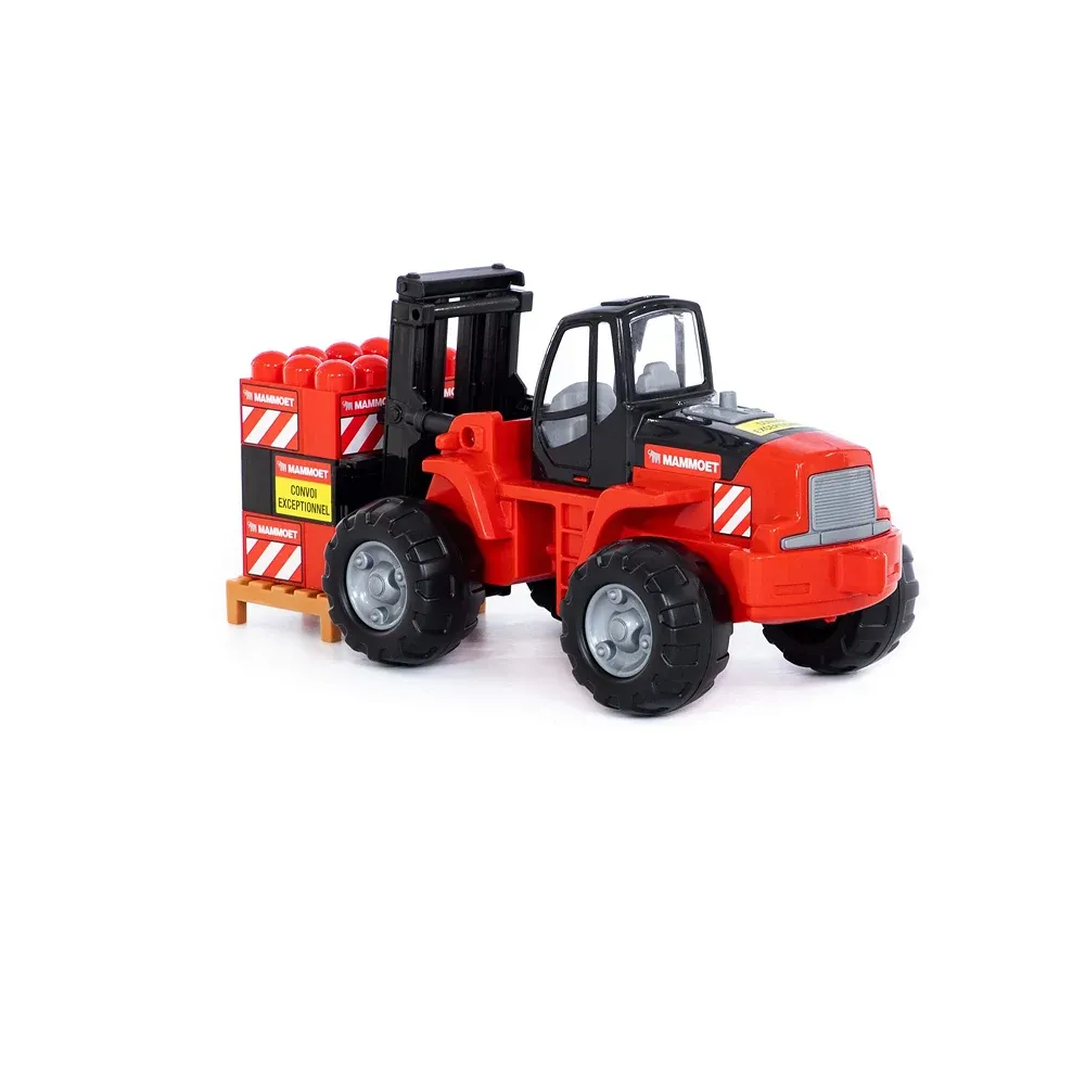 Tractor stivuitor cu set de construcție – 15 piese, Polesie (56856)