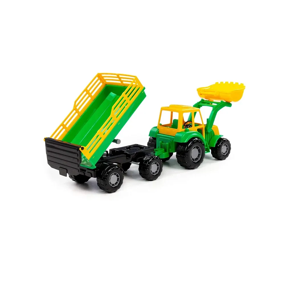 Tractor cu remorcă și cupă frontală Altai Nr. 2, Polesie (35363)