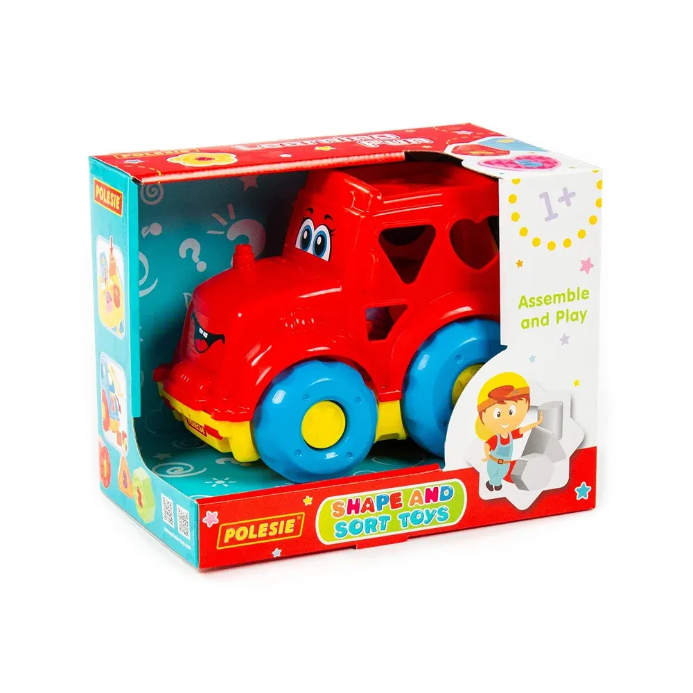 Tractor educativ cu sorter de forme (în cutie), Polesie (89403)