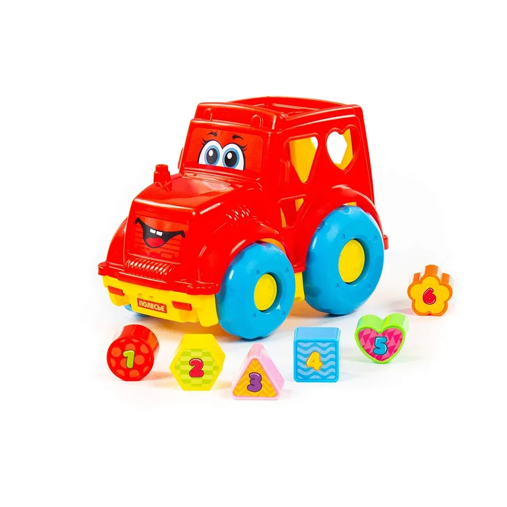 Tractor educativ cu sorter de forme (în cutie), Polesie (89403)