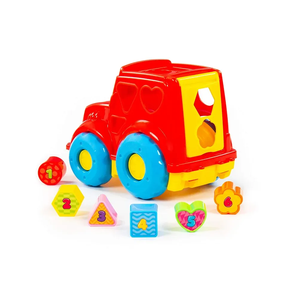 Tractor educativ cu sorter de forme (în cutie), Polesie (89403)