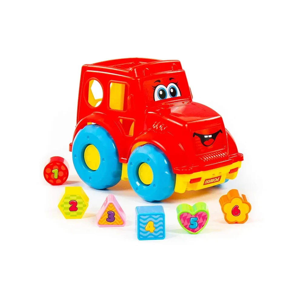 Tractor educativ cu sorter de forme (în cutie), Polesie (89403)