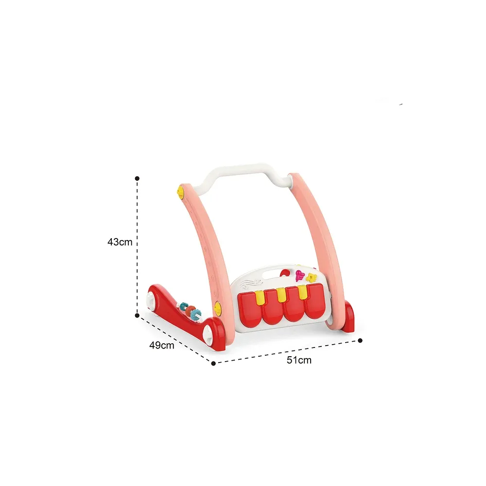 Huanger HE0634 Ходунки 2-в-1 с игровым ковриком и музыкальными развлечениями (19557)