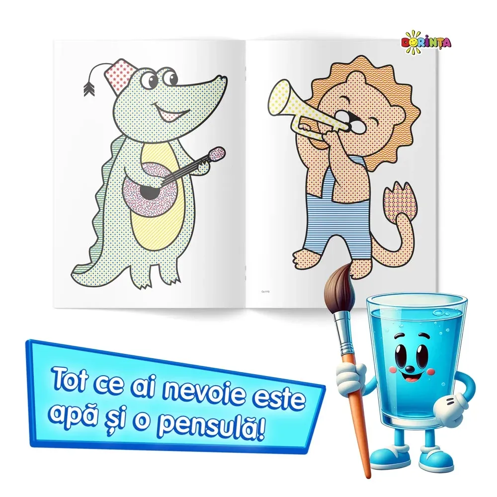 Colorez cu apa:10 (Pinguin) (01290)