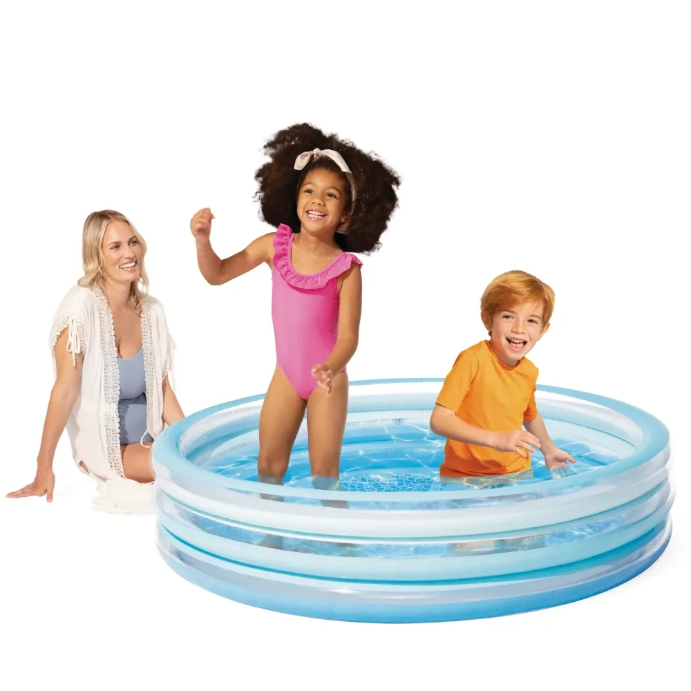 Надувной детский бассейн Blue Bliss, 147х33 см, 330 л, 2+ года, Intex (58467)