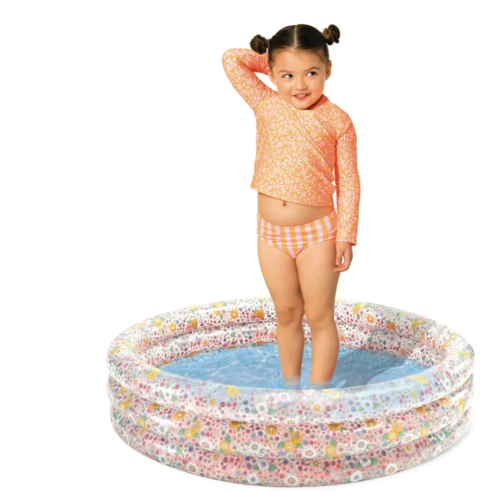 Надувной детский бассейн Sweet Blossom, 86х25 см, 56 л, 1-3 года, Intex (58427)