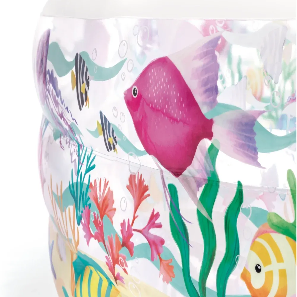 Надувной детский бассейн Fishy Fun с надувным дном, 152х56 см, 360 л, 6+ лет, Intex (58480)