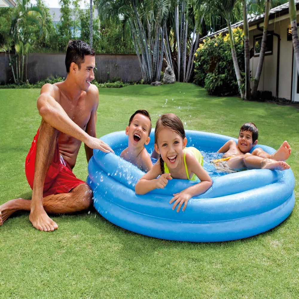 Piscină gonflabilă pentru copii Crystal Blue, 147×33 cm, 330 L, 2+ ani, Intex (58426)