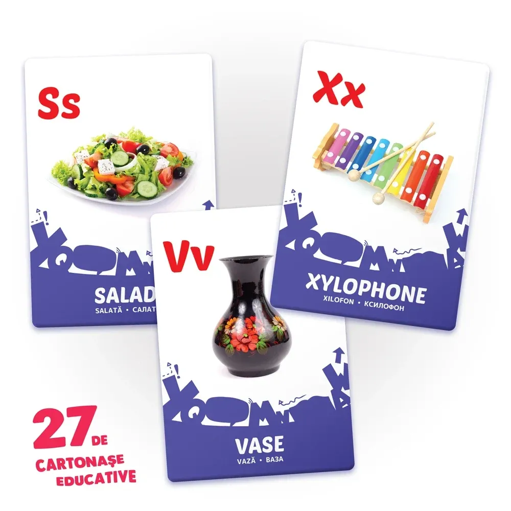 27 de cartonase. English Letters (00873)