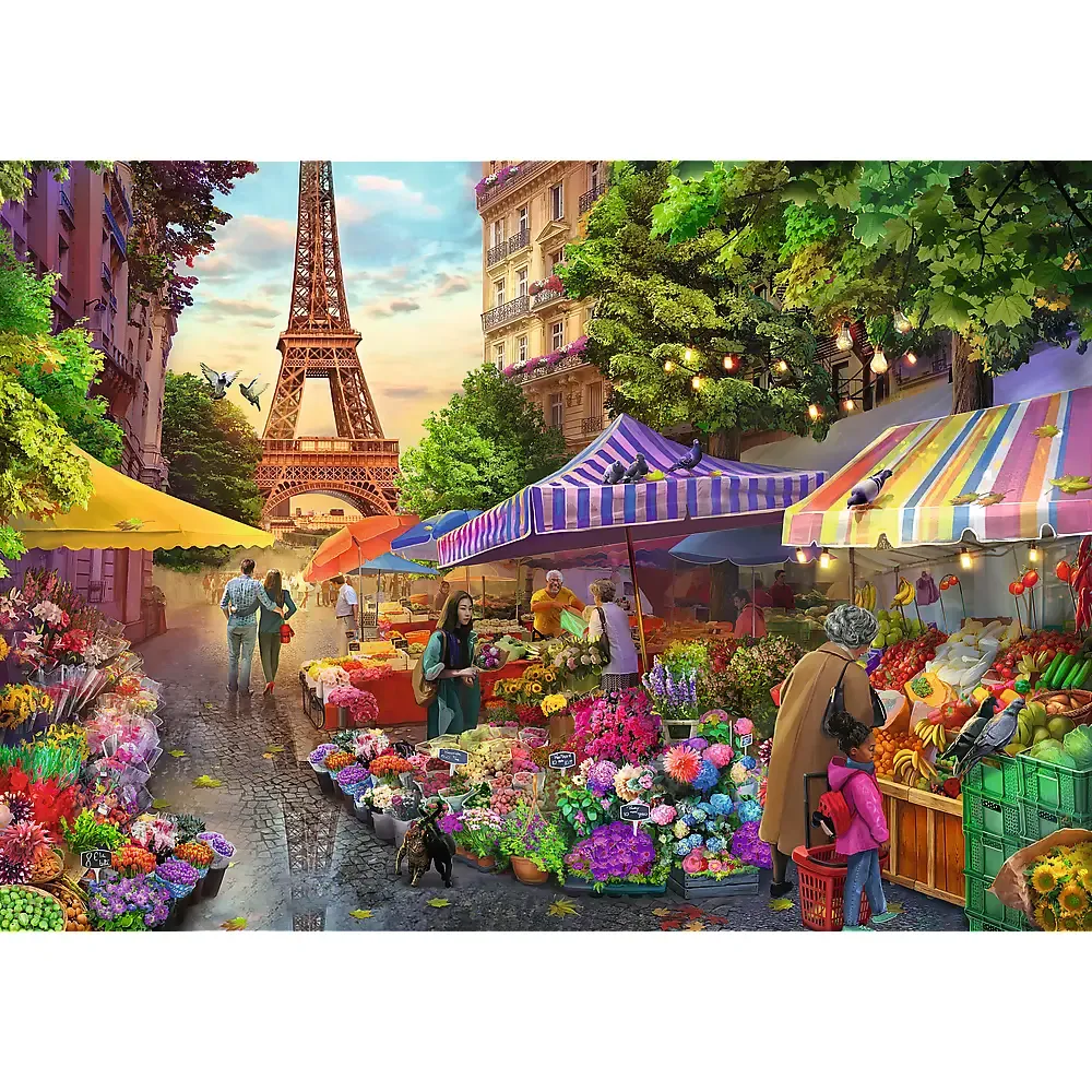 Ora ceaiului: Magazinul de flori din Paris, 1000 elemente Premium Plus (10799)
