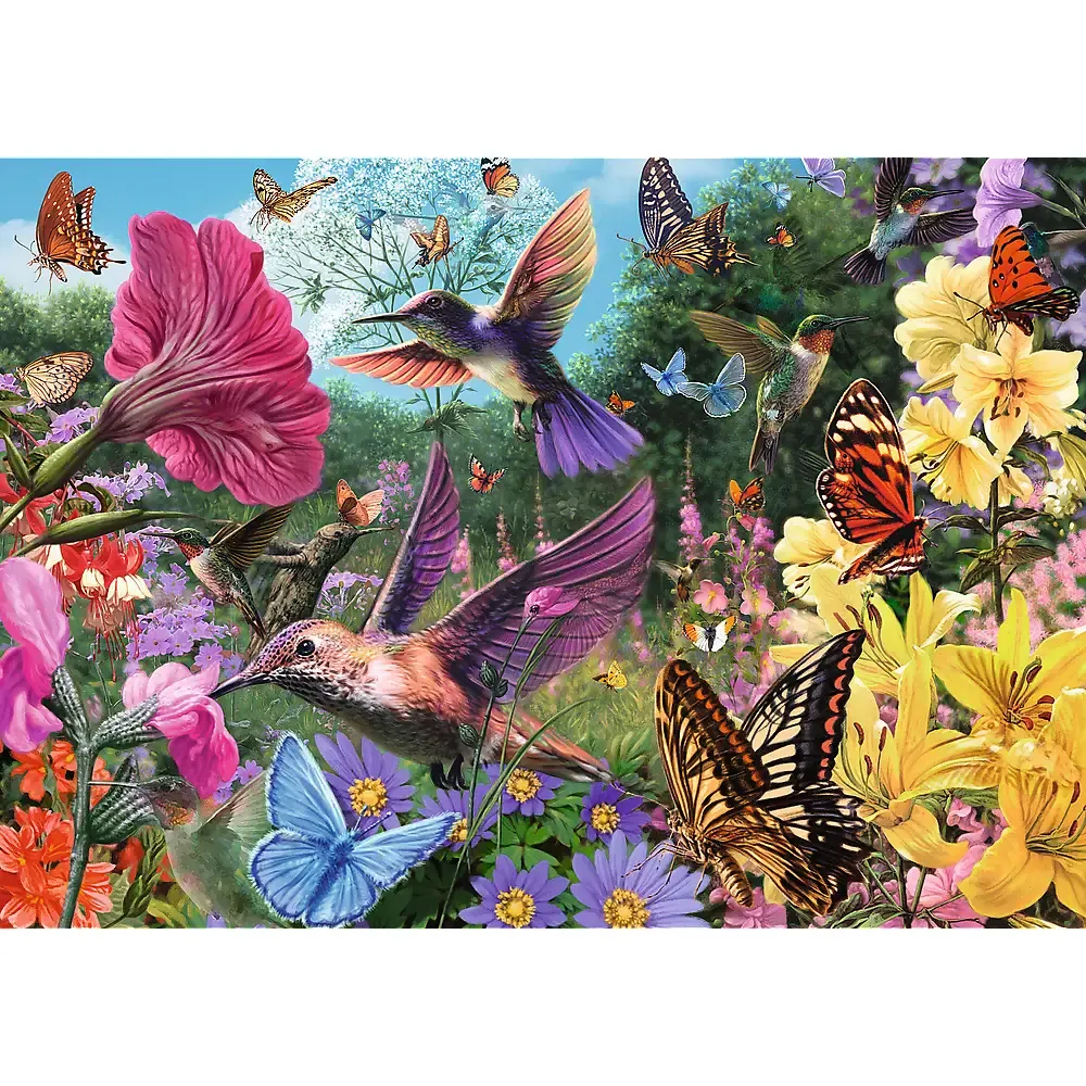 Ora ceaiului: Grădina cu colibri, 1000 elemente Premium Plus (10806)