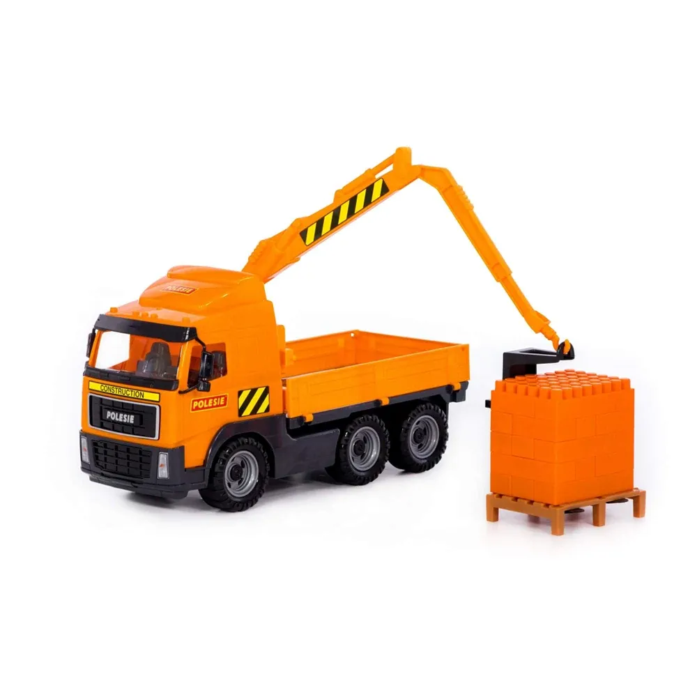 Camion macara cu set de construcție – 30 piese, Polesie (8800)