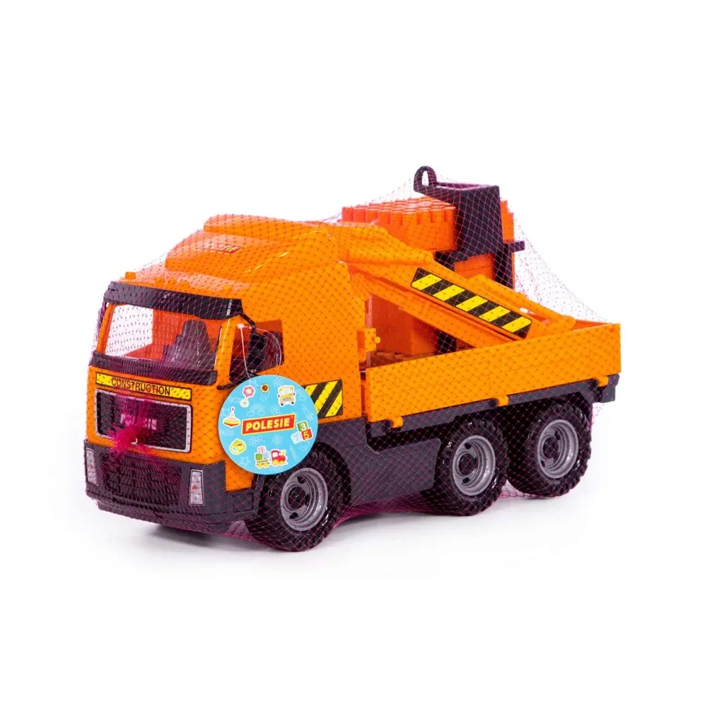Camion macara cu set de construcție – 30 piese, Polesie (8800)