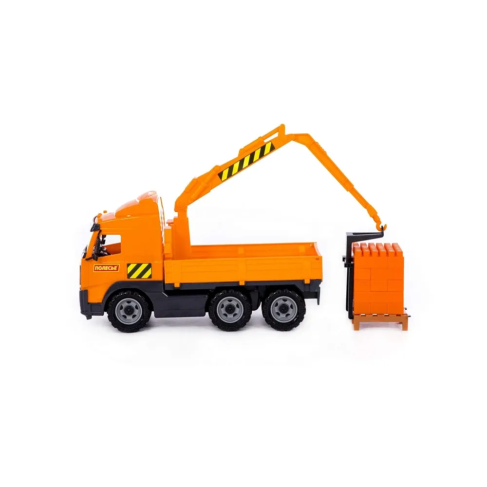Camion macara cu set de construcție – 30 piese, Polesie (8800)