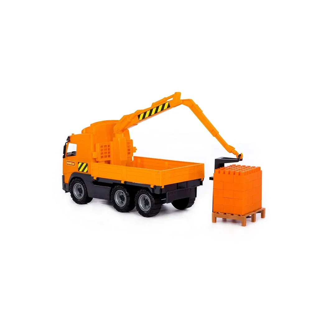 Camion macara cu set de construcție – 30 piese, Polesie (8800)