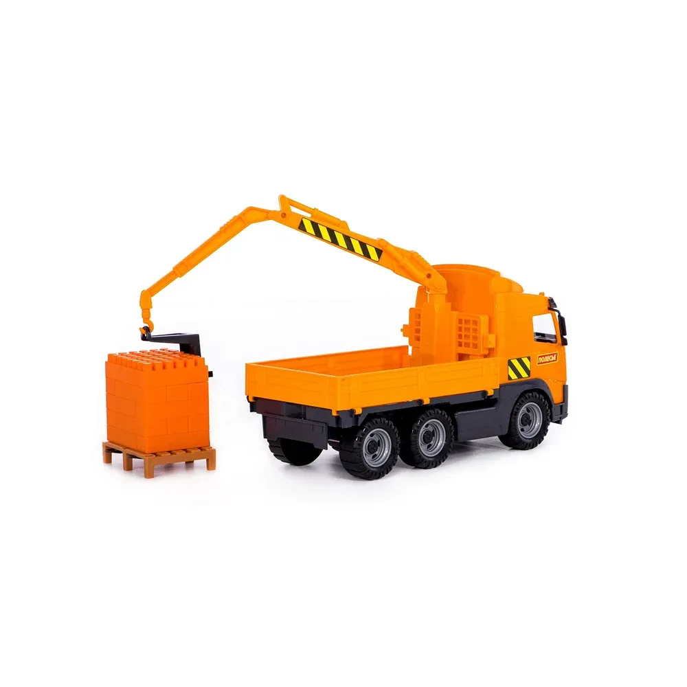 Camion macara cu set de construcție – 30 piese, Polesie (8800)