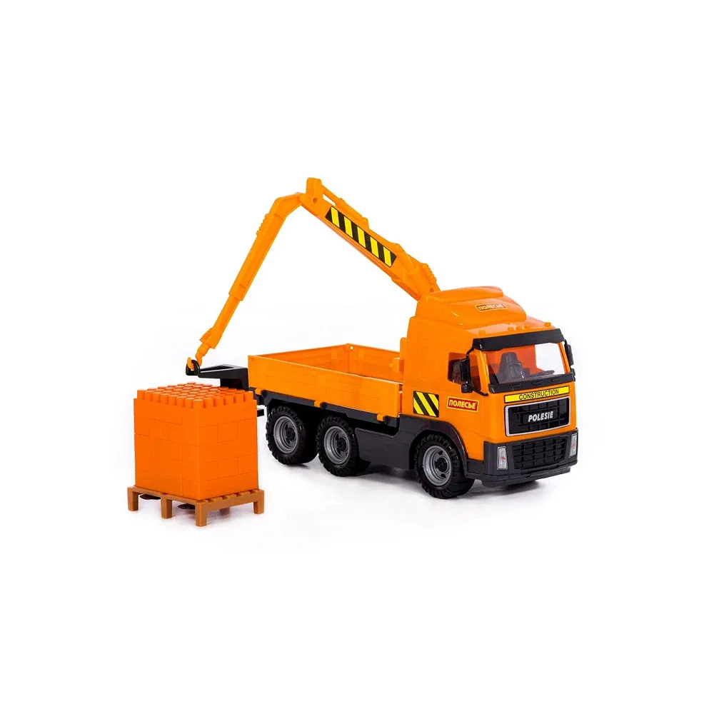 Camion macara cu set de construcție – 30 piese, Polesie (8800)