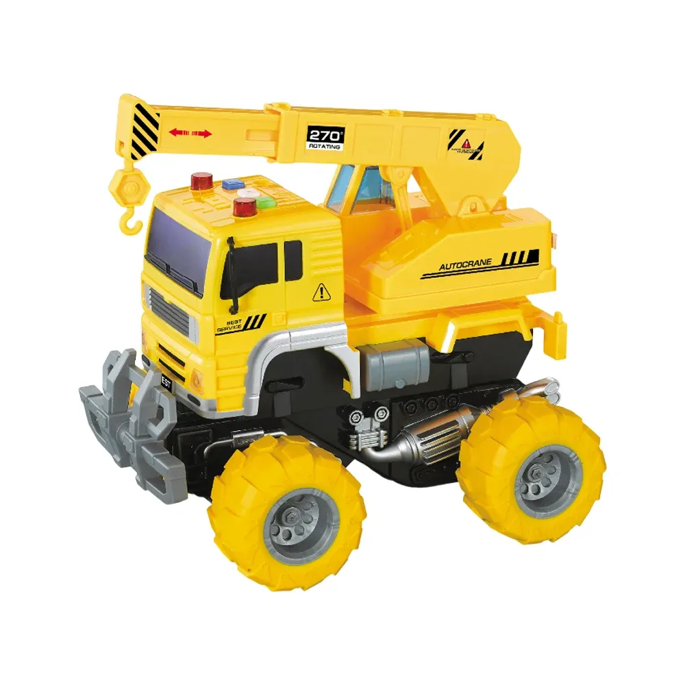 Autospecială macara off-road cu inerție, lumini și sunete – 1:20 – WY513D ,Wenyi (45138)