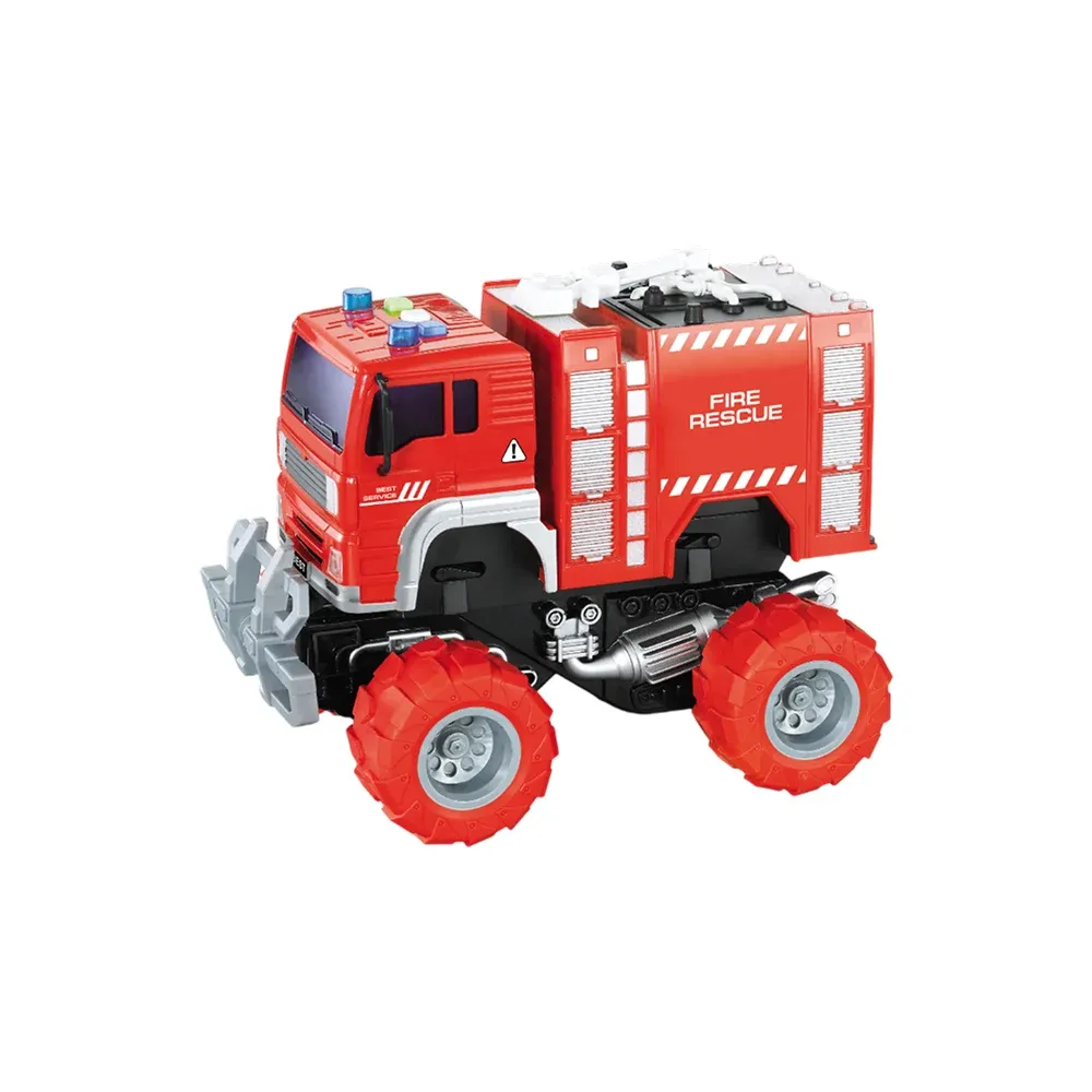 Autospecială off-road pompieri cu inerție, lumini și sunete – 1:20 – WY553A ,Wenyi (915537)