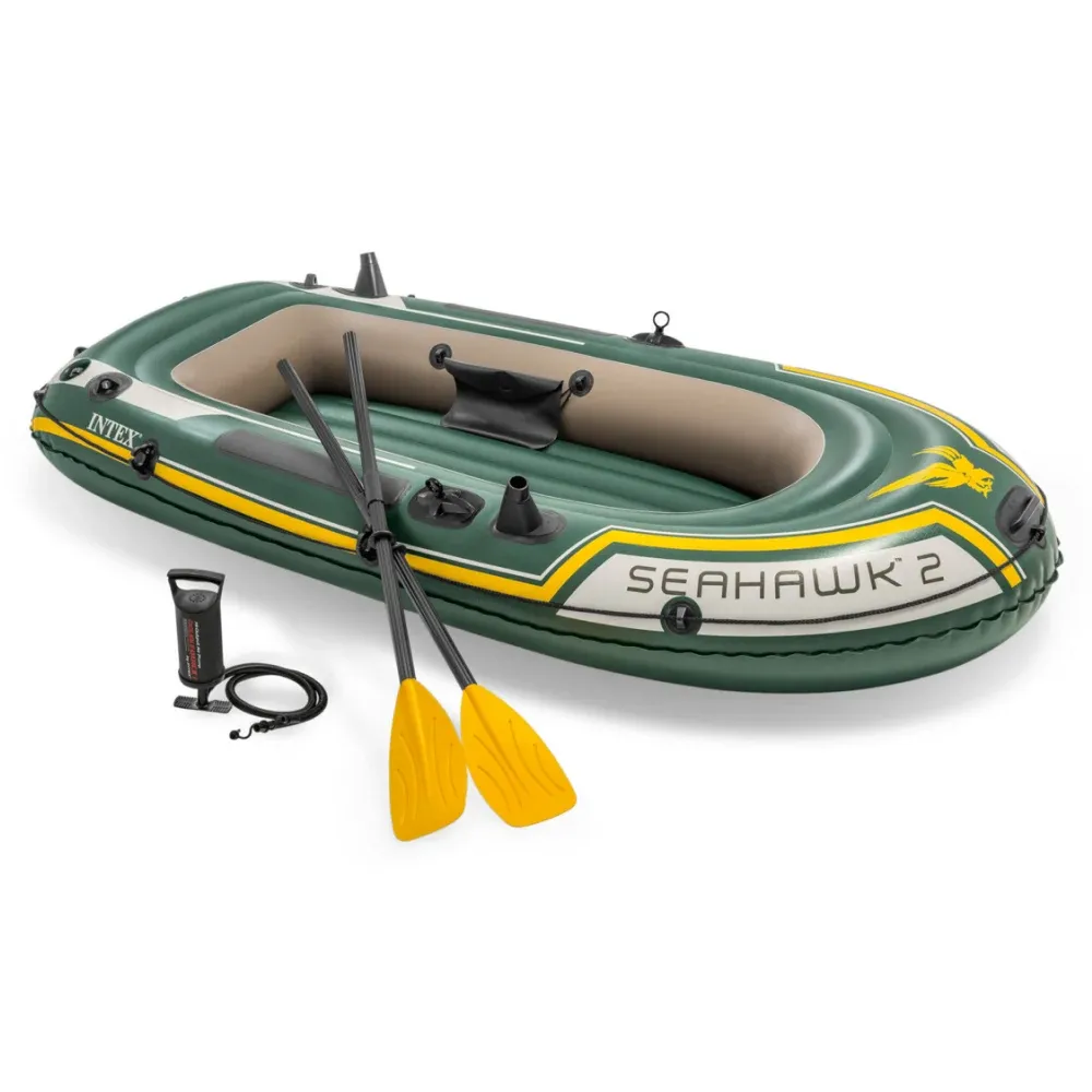 Barcă gonflabilă Seahawk 2 cu vâsle și pompă, 236×114×41 cm, max. 240 kg, Intex (68347)