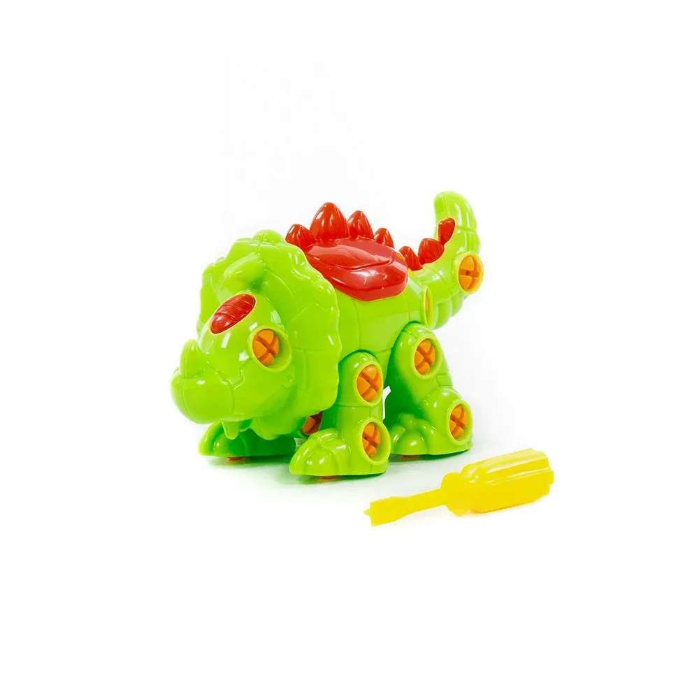 Constructor dinozaur Triceratops – 32 piese, Polesie (76816)