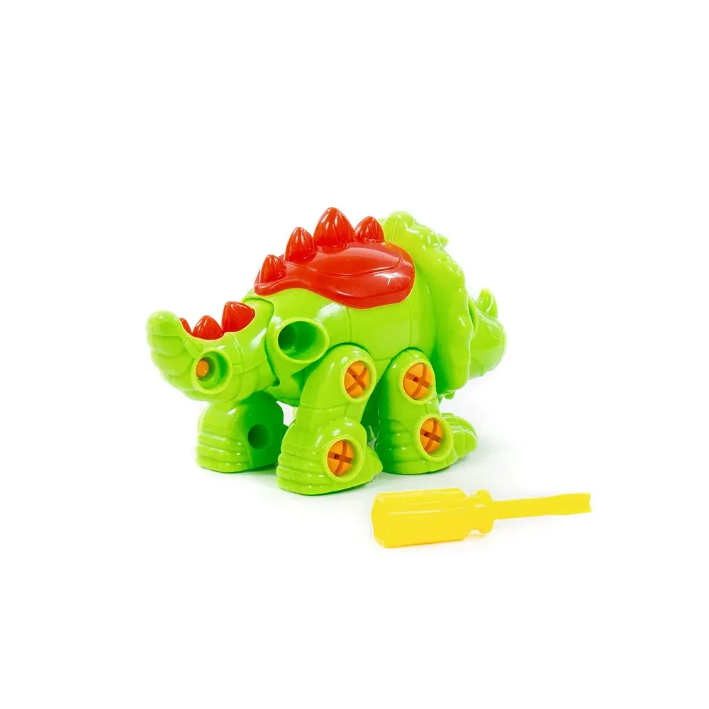 Constructor dinozaur Triceratops – 32 piese, Polesie (76816)
