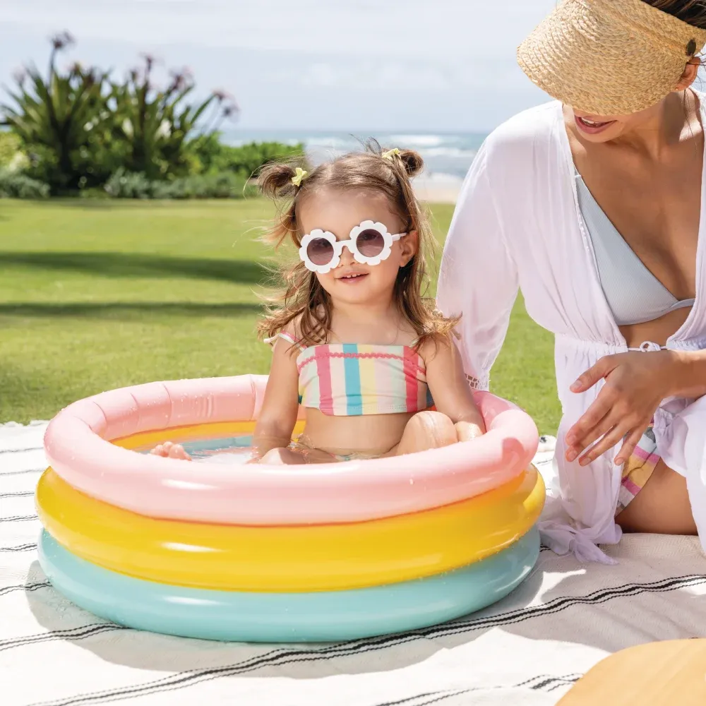 Piscină gonflabilă pentru copii Sunset Glow, 61×22 cm, 28 L, 1–3 ani, Intex (57107)