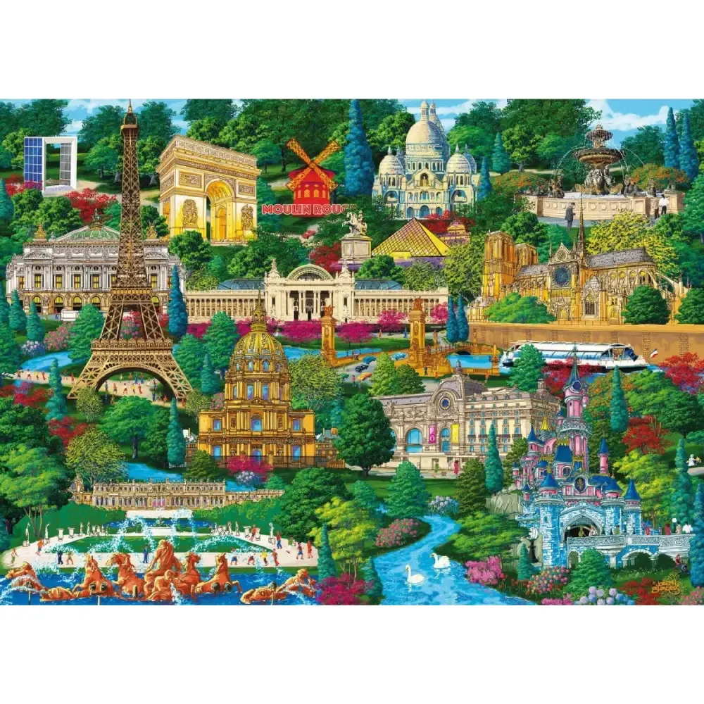 Знаменитые места, 1000 деревянных элементов (20150 г.)