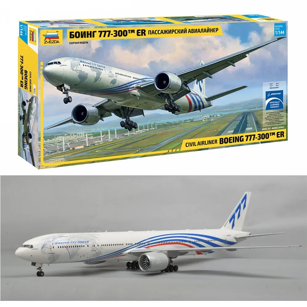 Самолет Боинг 777 1:144 (палки) (7012)