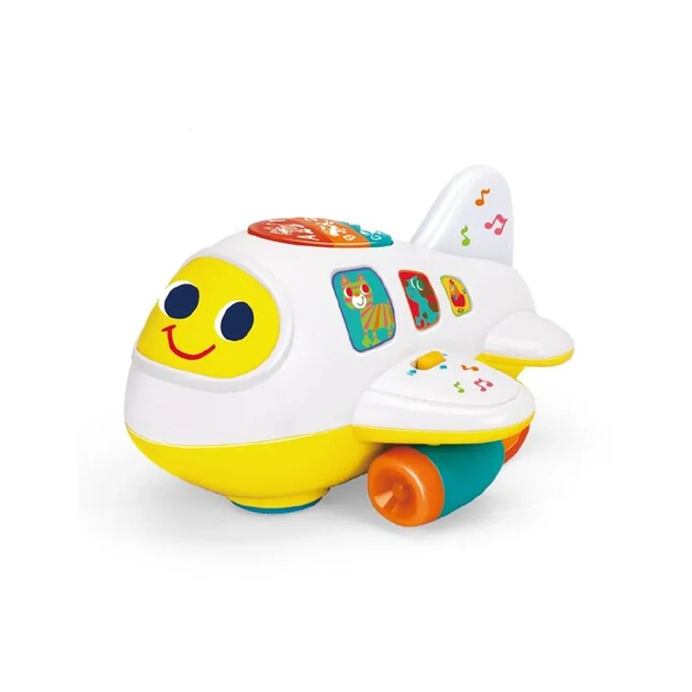 Интерактивная игрушка Самолет с музыкой и подсветкой Hola 6103 (75888)
