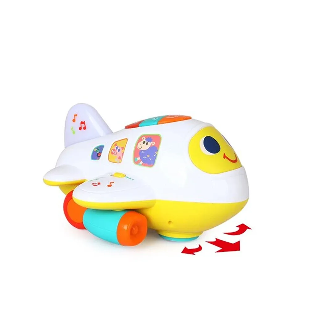 Интерактивная игрушка Самолет с музыкой и подсветкой Hola 6103 (75888)
