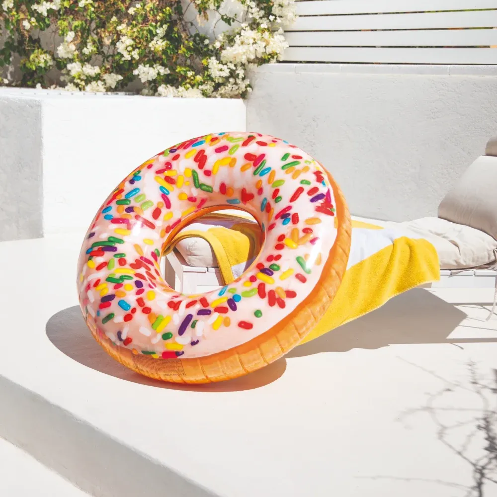 Colac gonflabil de înot Donut Sprinkle, 114 cm, max. 100 kg, 9+ ani, Intex (56263)