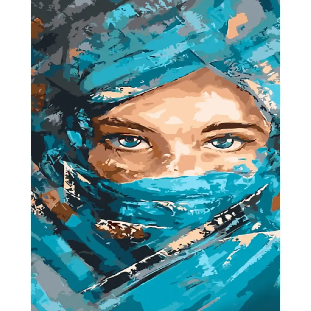 Картина по номерам Таинственный взгляд, 40×50 см, Стратег (GS625)
