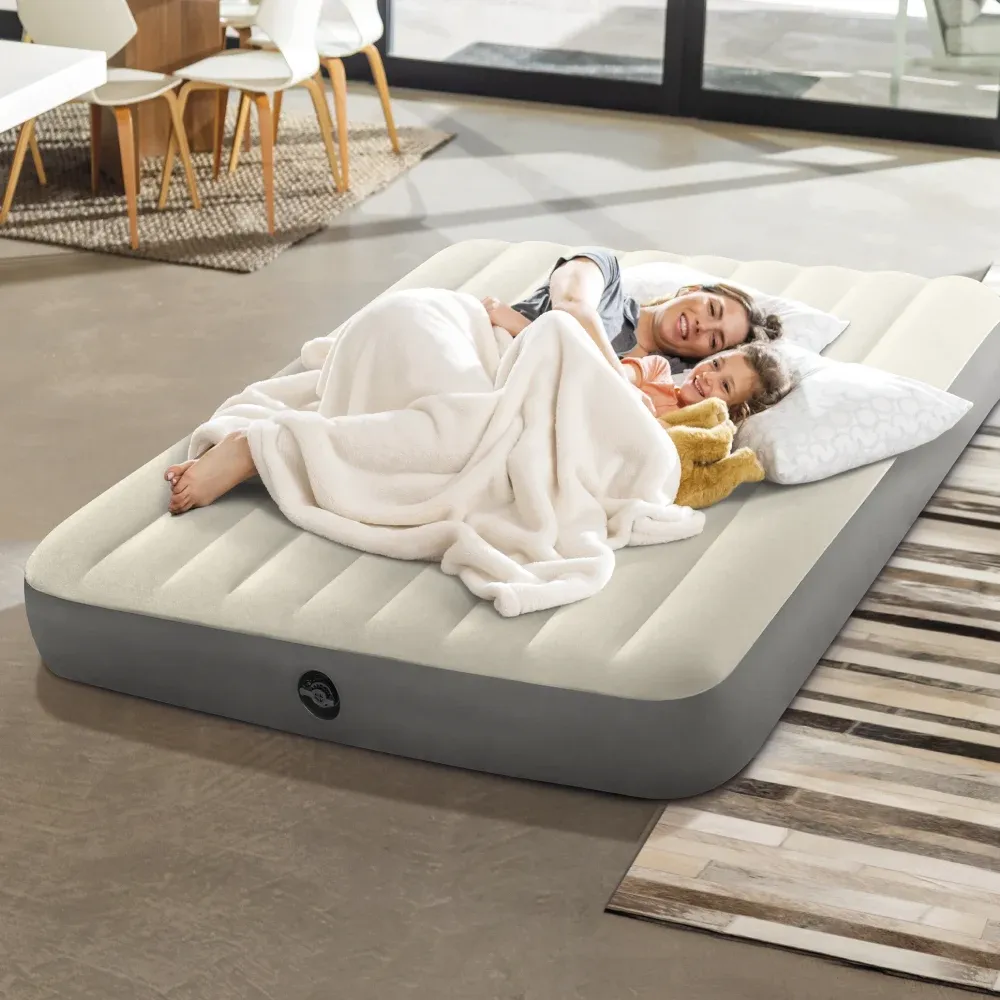 Saltea gonflabilă Queen Single-High, 152×203×25 cm, max. 272 kg, Intex (64103)