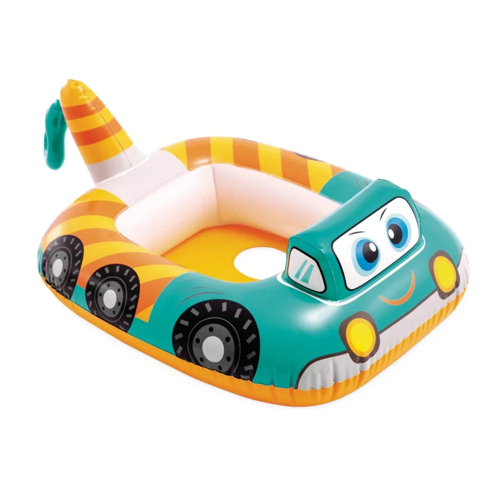 Colac gonflabil cu scaun tip mașinuță, 84×58 cm, max. 15 kg, 3 modele, 1–2 ani, Intex (59586)