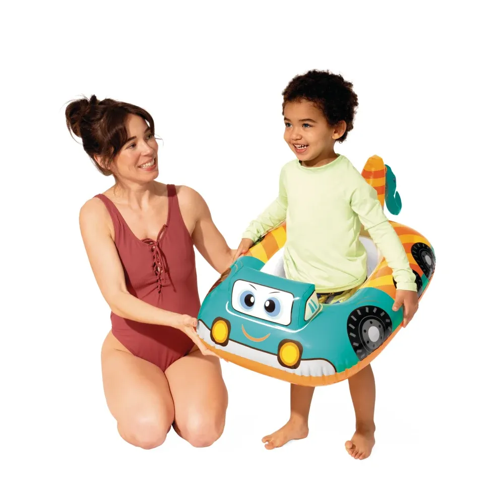 Colac gonflabil cu scaun tip mașinuță, 84×58 cm, max. 15 kg, 3 modele, 1–2 ani, Intex (59586)